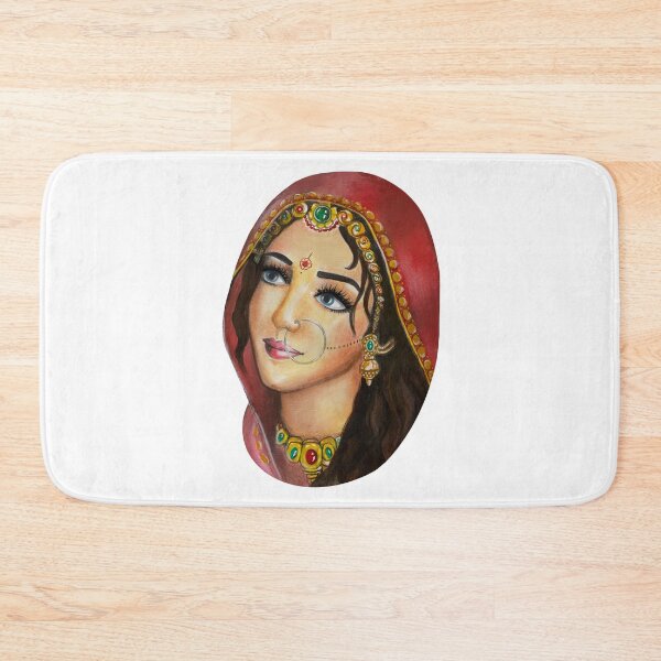 Item preview, Painting of a beautiful Indian woman designed and sold by Sticker-Palace-.