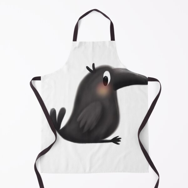 Item preview, Cute Crow Drawing designed and sold by WeHeartAnimals.