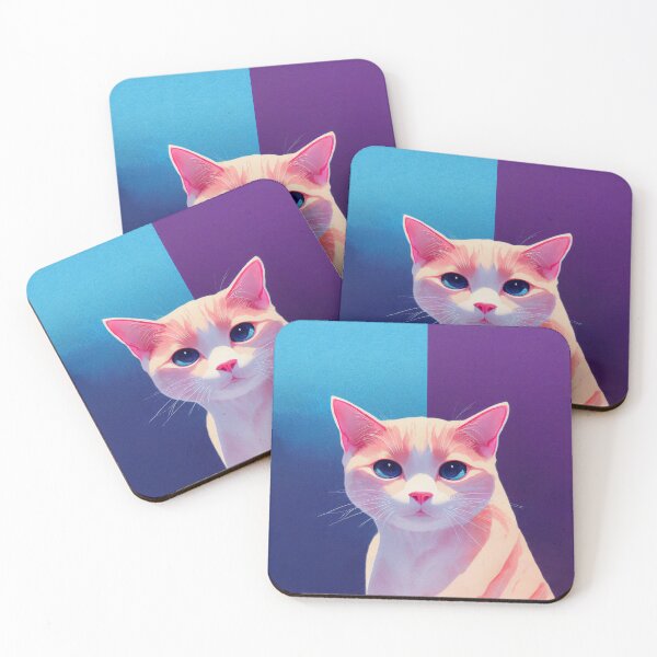Item preview, Shorthair Colorpoint cat on bi-color background designed and sold by AppleElf.