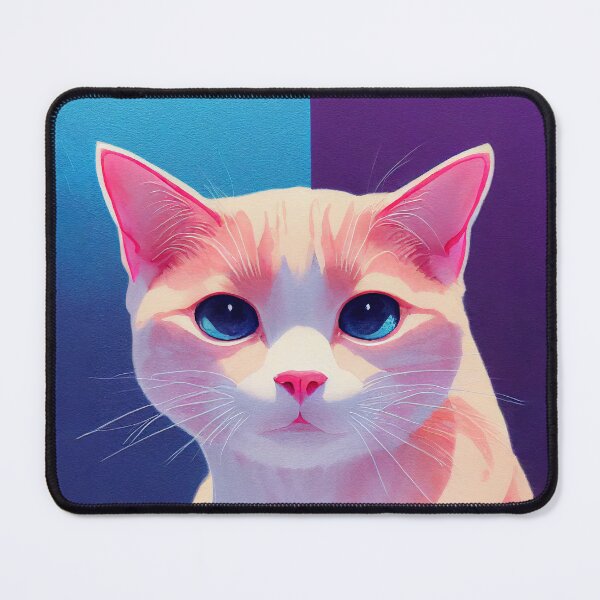 Item preview, Shorthair Colorpoint cat on bi-color background designed and sold by AppleElf.