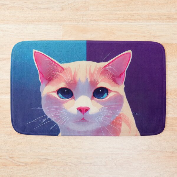 Item preview, Shorthair Colorpoint cat on bi-color background designed and sold by AppleElf.