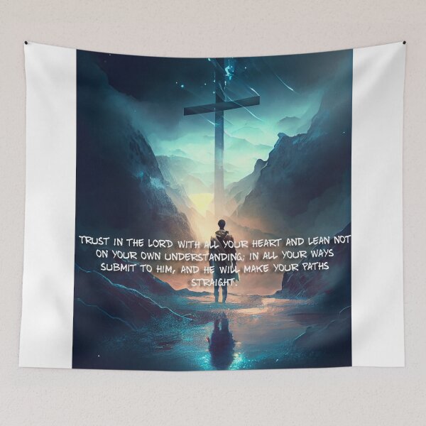 Item preview, Proverbs 3:5-6 - Trust in the LORD with all your heart and lean not on your own understanding; in all your ways submit to him, and he will make your paths straight. - Bible Verse designed and sold by Art4Christ.