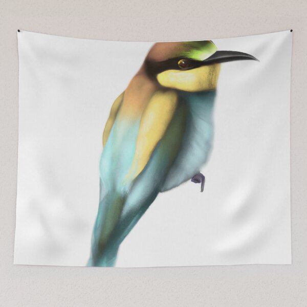Item preview, Cute Bee-Eater Drawing designed and sold by WeHeartAnimals.