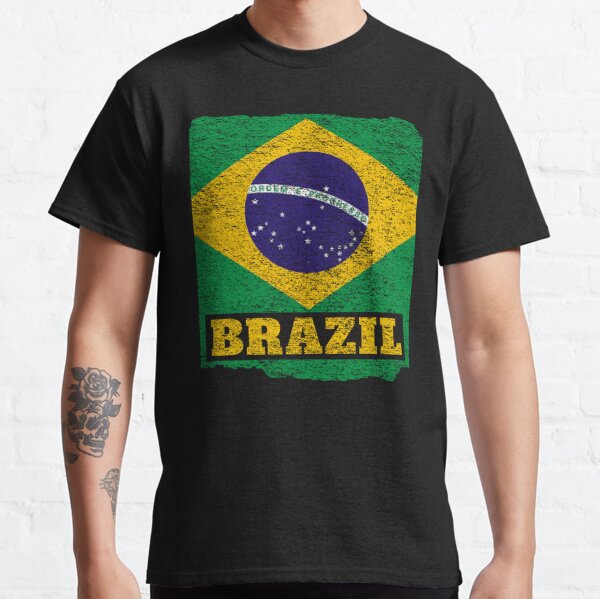 Brazil Flag Cool Brazil Soccer Jersey for Men Women Kids T-Shirt