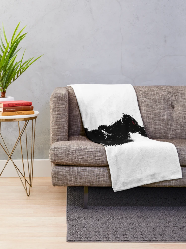 Thumbnail 2 of 6, Throw Blanket, Angry Rabbit designed and sold by DrawCreator.