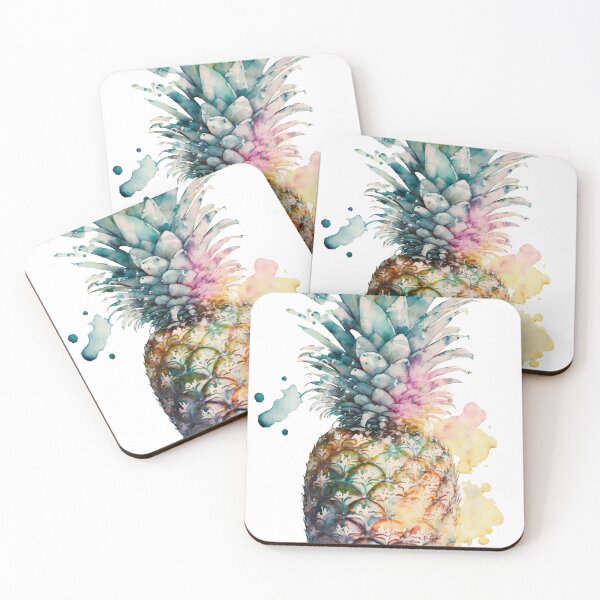 Item preview, Anatomy of a pineapple watercolor 01 designed and sold by printiesart.