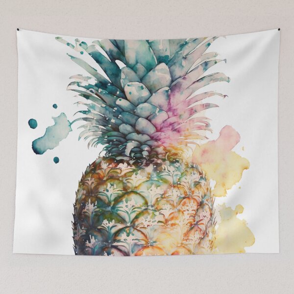 Item preview, Anatomy of a pineapple watercolor 01 designed and sold by printiesart.