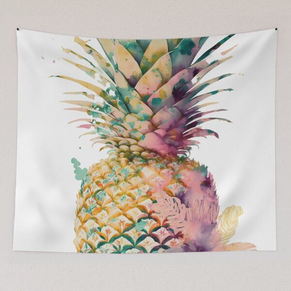 Item preview, Anatomy of a pineapple watercolor 02 designed and sold by printiesart.