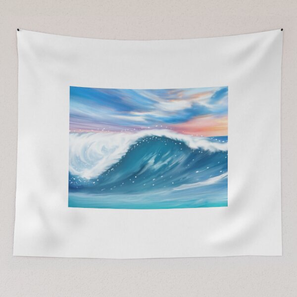 Item preview, Wave with colorful sky designed and sold by Rick Ricketts.