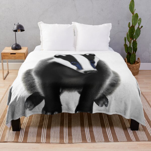 Item preview, Cute Badger Drawing designed and sold by WeHeartAnimals.
