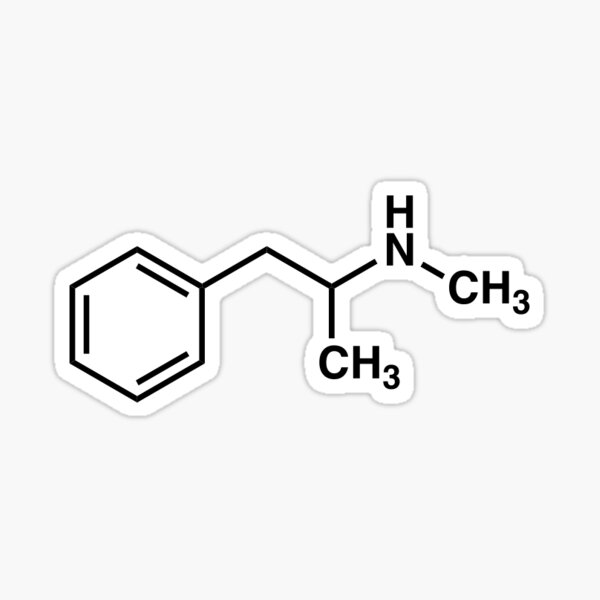Artikel-Vorschau von Meth chemische Formel Aufkleber, designt und verkauft von ExoticDxsigns.