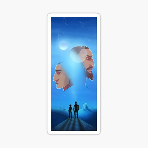 Twin Moons Sticker