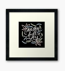 Season full of Joy Framed Print