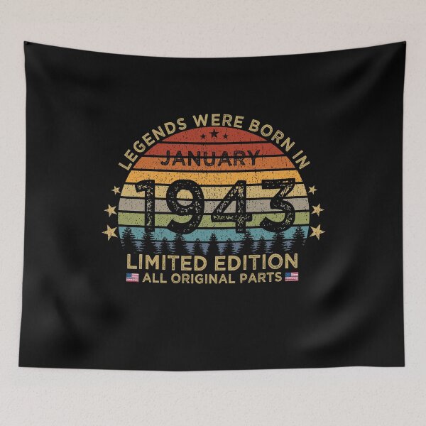 Item preview, Legends Were Born In January 1943 Limited Edition Patriotic designed and sold by cssdru.