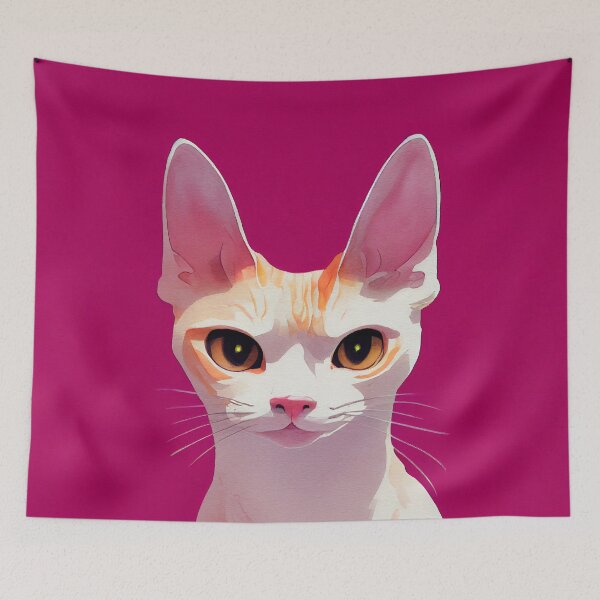 Item preview, Cornish Rex cat designed and sold by AppleElf.