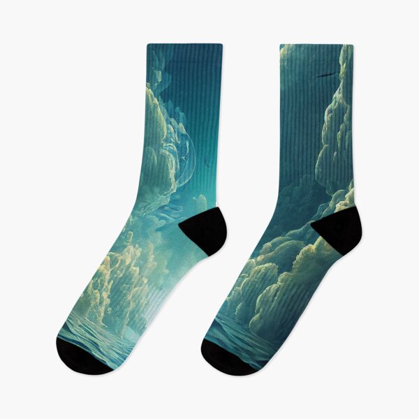 Item preview, Fantasy sea and dark ocean misty clouds designed and sold by aventi24.