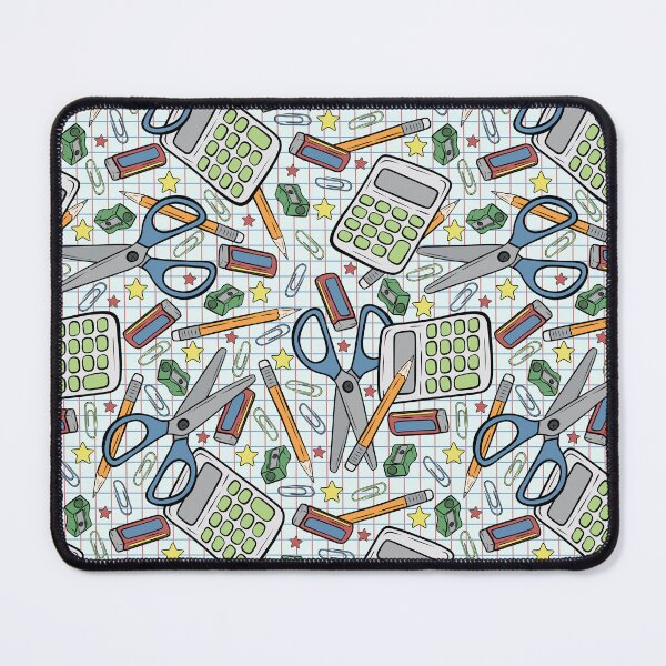 Item preview, Stationary Back to School Pattern Design on Grid designed and sold by CreativeDraws42.