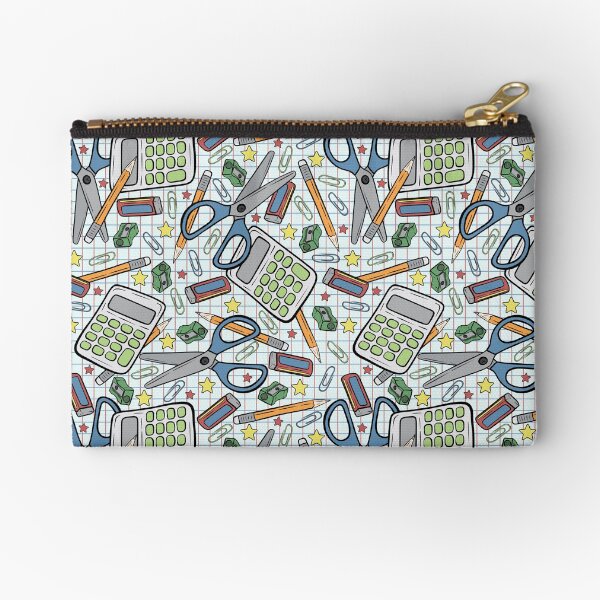 Item preview, Stationary Back to School Pattern Design on Grid designed and sold by CreativeDraws42.