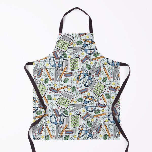 Item preview, Stationary Back to School Pattern Design on Grid designed and sold by CreativeDraws42.