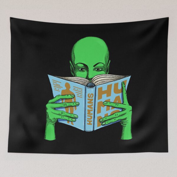 Item preview, Alien studying humans designed and sold by FLOWERLANE.