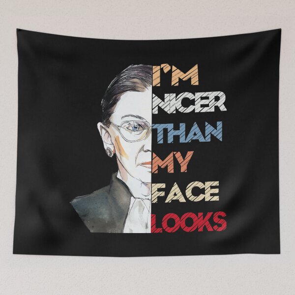 Item preview, I'm Nicer Than My Face Looks Tshirt Funny Gifts designed and sold by MARVAMCADORY.