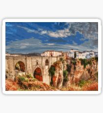 Ronda, panoramas of Spain Sticker