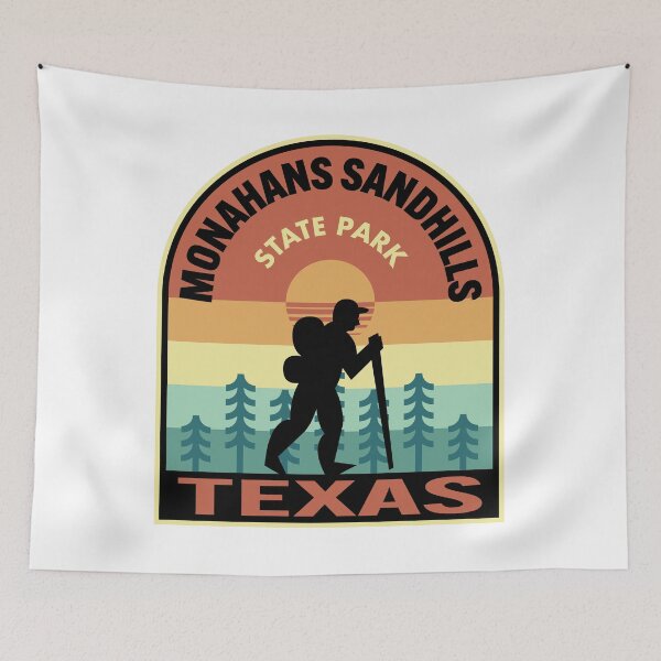 Item preview, Monahans Sandhills State Park Texas Retro Hiking designed and sold by HalpinDesign.