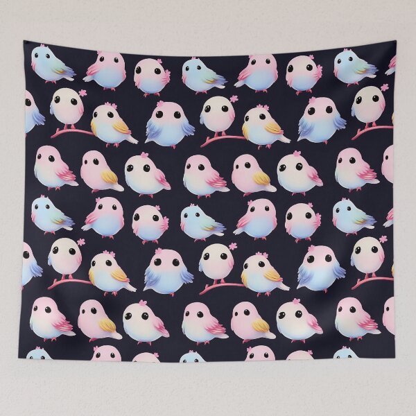 Item preview, BLOSSOM BIRDY - Blue #928833 designed and sold by KawaiiKute.