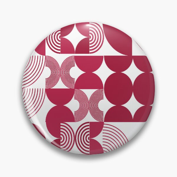 Item preview, Boho Geometric Circles- Color Pantone del año 2023 Viva Magenta designed and sold by studioarchive.