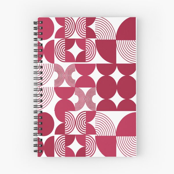 Aperçu de l'œuvre Boho Geometric Circles - Couleur Pantone de l'année 2023 Viva Magenta créée et vendue par studioarchive.