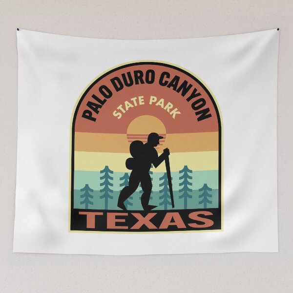 Item preview, Palo Duro Canyon State Park Texas Retro Hiking designed and sold by HalpinDesign.