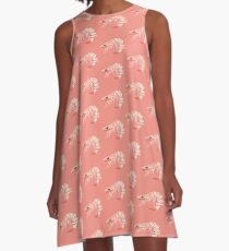 shrimp A-Line Dress