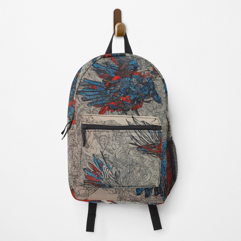 Vista previa del artículo con la obra «Mochila», diseñado y vendido por DrawItOnce.