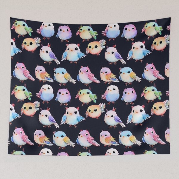 Item preview, COZY BIRDY - Blue #232233 designed and sold by KawaiiKute.