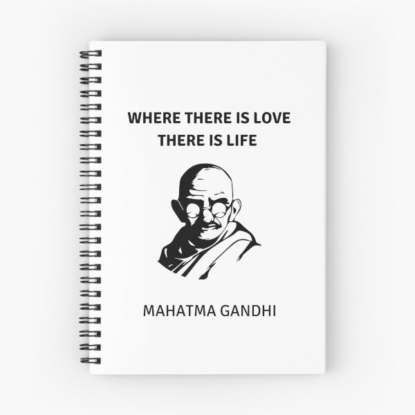 Item preview, Gandhi Portrait - Where there is love there is life designed and sold by Inspirationmotivation.