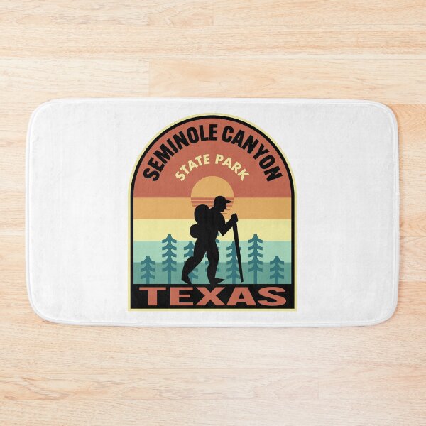 Artikelvorschau, Seminole Canyon State Park Texas Retro Hiking entworfen und verkauft von HalpinDesign.