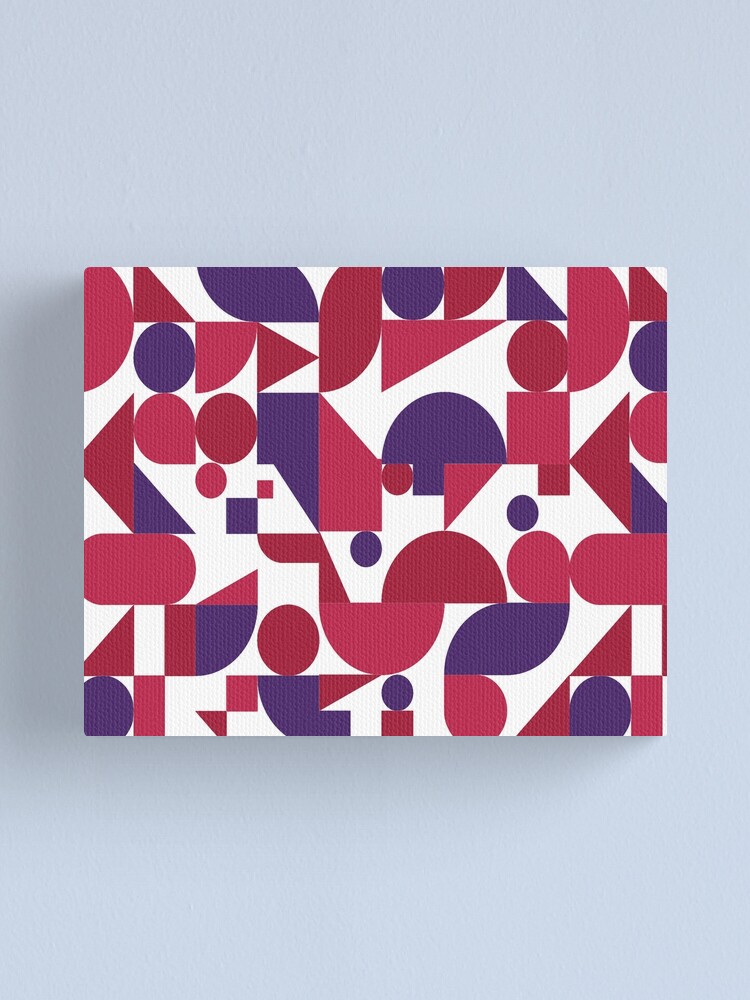 "Mid Century Modern Circles Pantone color of the year 2023 Viva