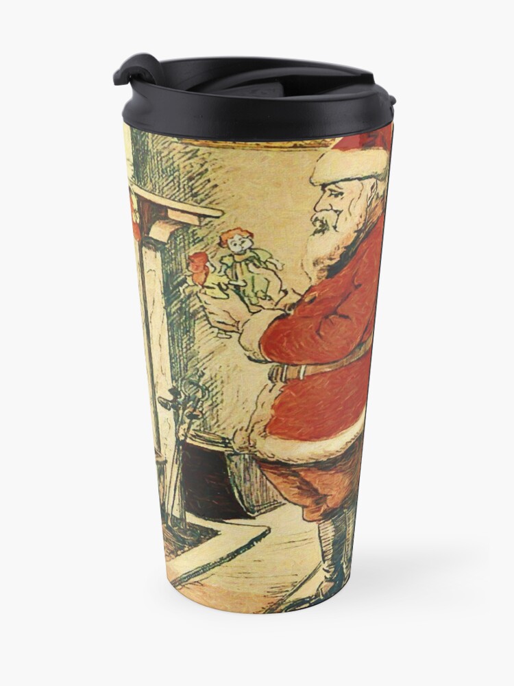 Alternate view of Santa Claus in Japan 1914 Reworked No. 1 Travel Mug