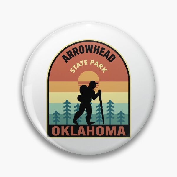 Artikelvorschau, Arrowhead State Park Oklahoma Retro Hiking entworfen und verkauft von HalpinDesign.