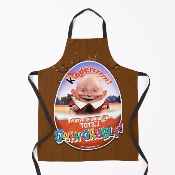 Item preview, Chocadooby! OHHH GRUBLY! (with splat) The Kinder Egg Humpty Dumpty Man - creepy cult classic 1980s Surprise Ad designed and sold by RetroTeeStudio.