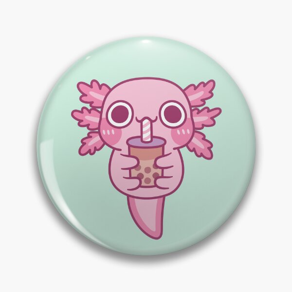 Item preview, Cute Little Axolotl Drinking Bubble Tea designed and sold by rustydoodle.