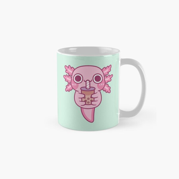 Cute Axolotl and The Bubbles Coffee Mug by XOOXOO