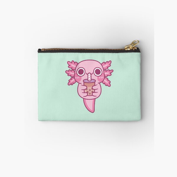 Item preview, Cute Little Axolotl Drinking Bubble Tea designed and sold by rustydoodle.