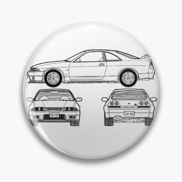 Item preview, Illustration NISSAN Skyline collection GT-R R 33 Artwork lines designed and sold by SketchNinja.
