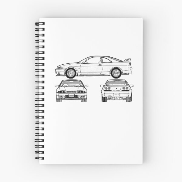Artikelvorschau, Illustration NISSAN Skyline Kollektion GT-R R 33 Artwork-Linien entworfen und verkauft von SketchNinja.