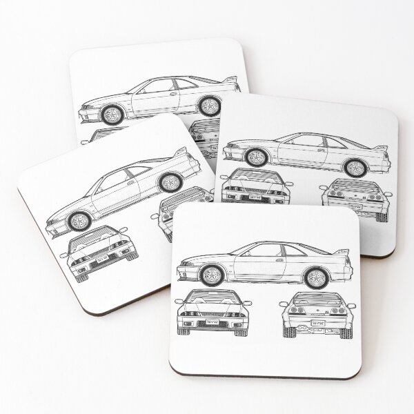 Item preview, Illustration NISSAN Skyline collection GT-R R 33 Artwork lines designed and sold by SketchNinja.
