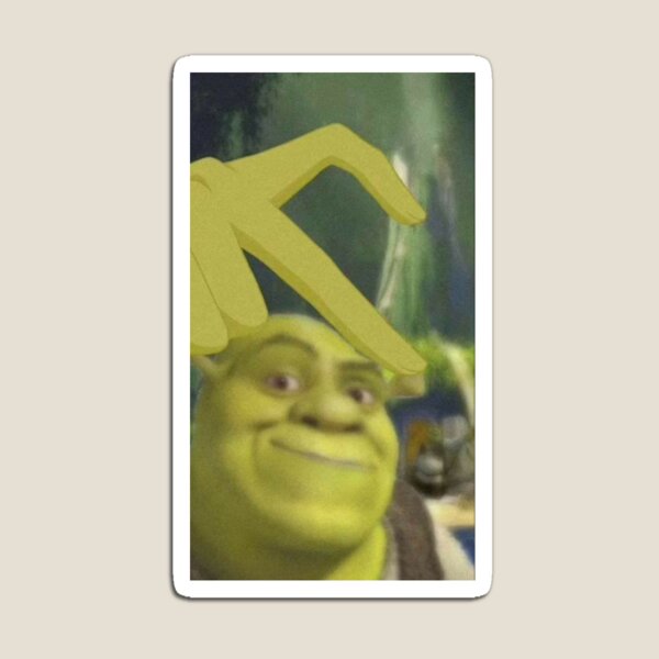 Item preview, Shrek mostrando el signo del corazón designed and sold by FunkisDesignes.