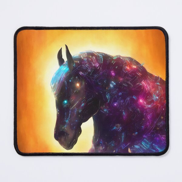 Item preview, Cyberspace Horse, detailed digital designed and sold by DrawItOnce.