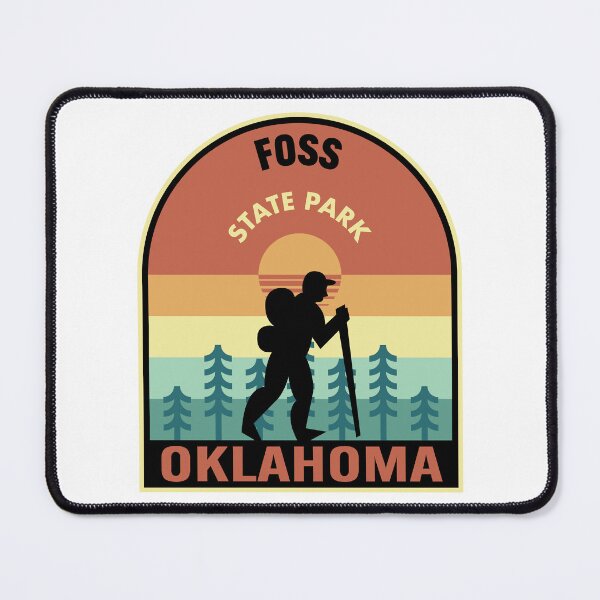 Item preview, Foss State Park Oklahoma Retro Hiking designed and sold by HalpinDesign.
