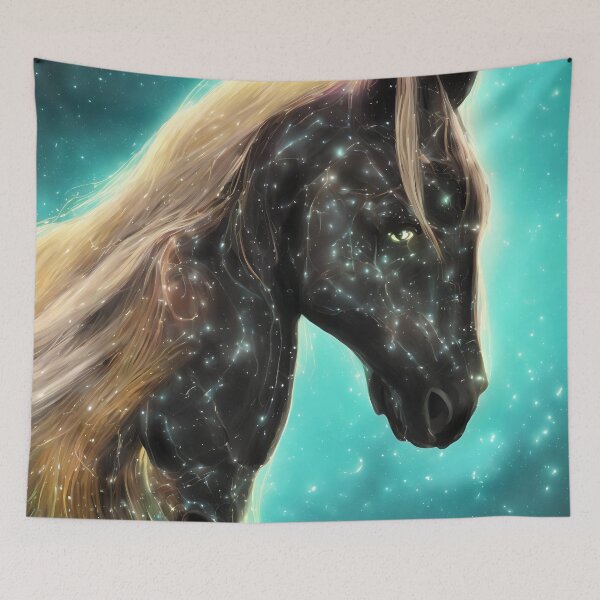 Item preview, Cyberspace Horse, detailed digital designed and sold by DrawItOnce.
